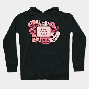 Love never fails doodle Hoodie